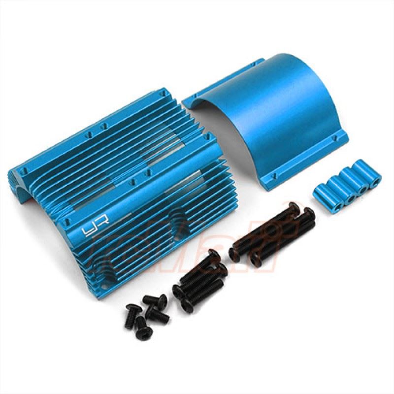 Yeah Racing Aluminum Heat Sink for 1:8 Motors Blue