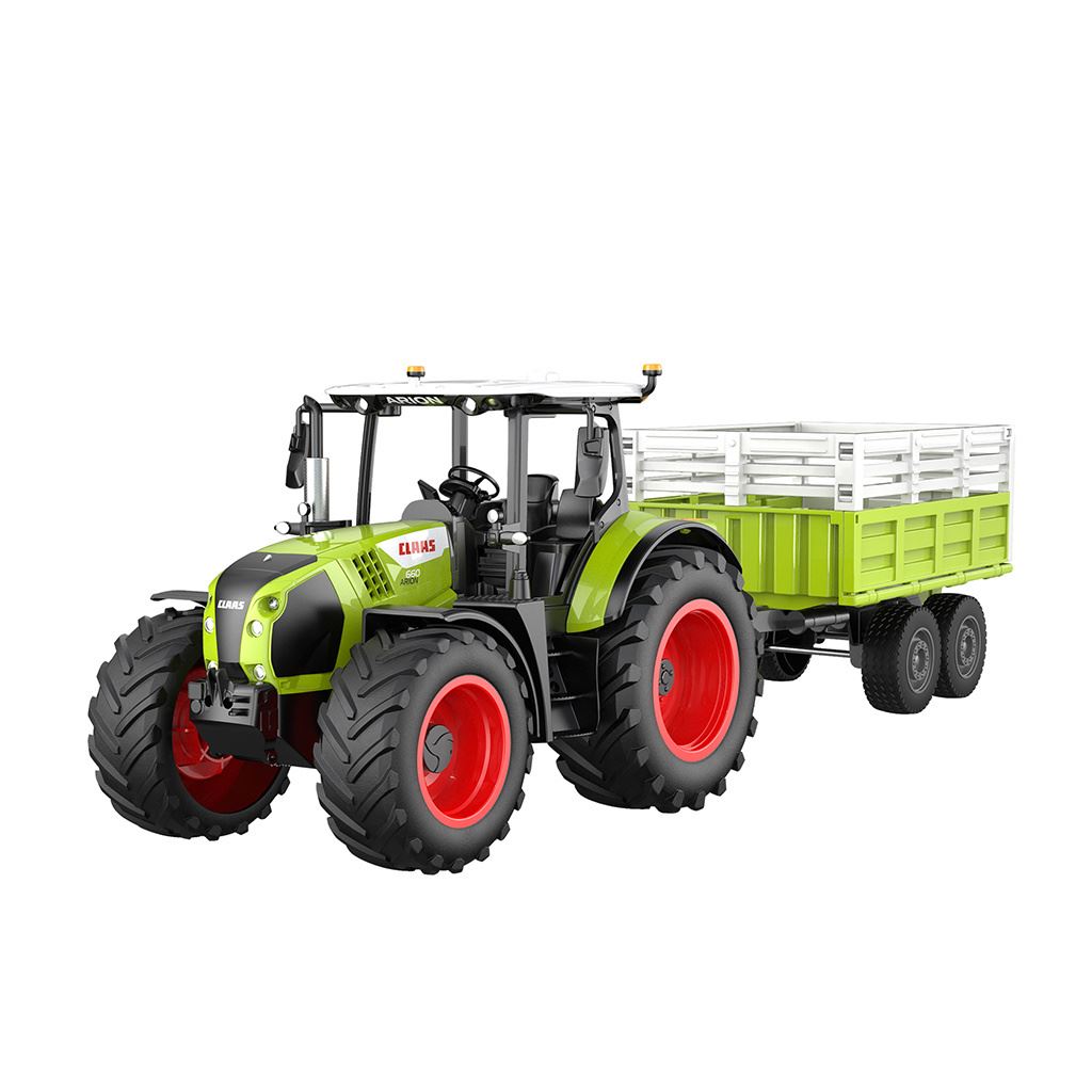 Doubleeagle 1/24 Claas Arion 660 Rc Tractor With Trailer