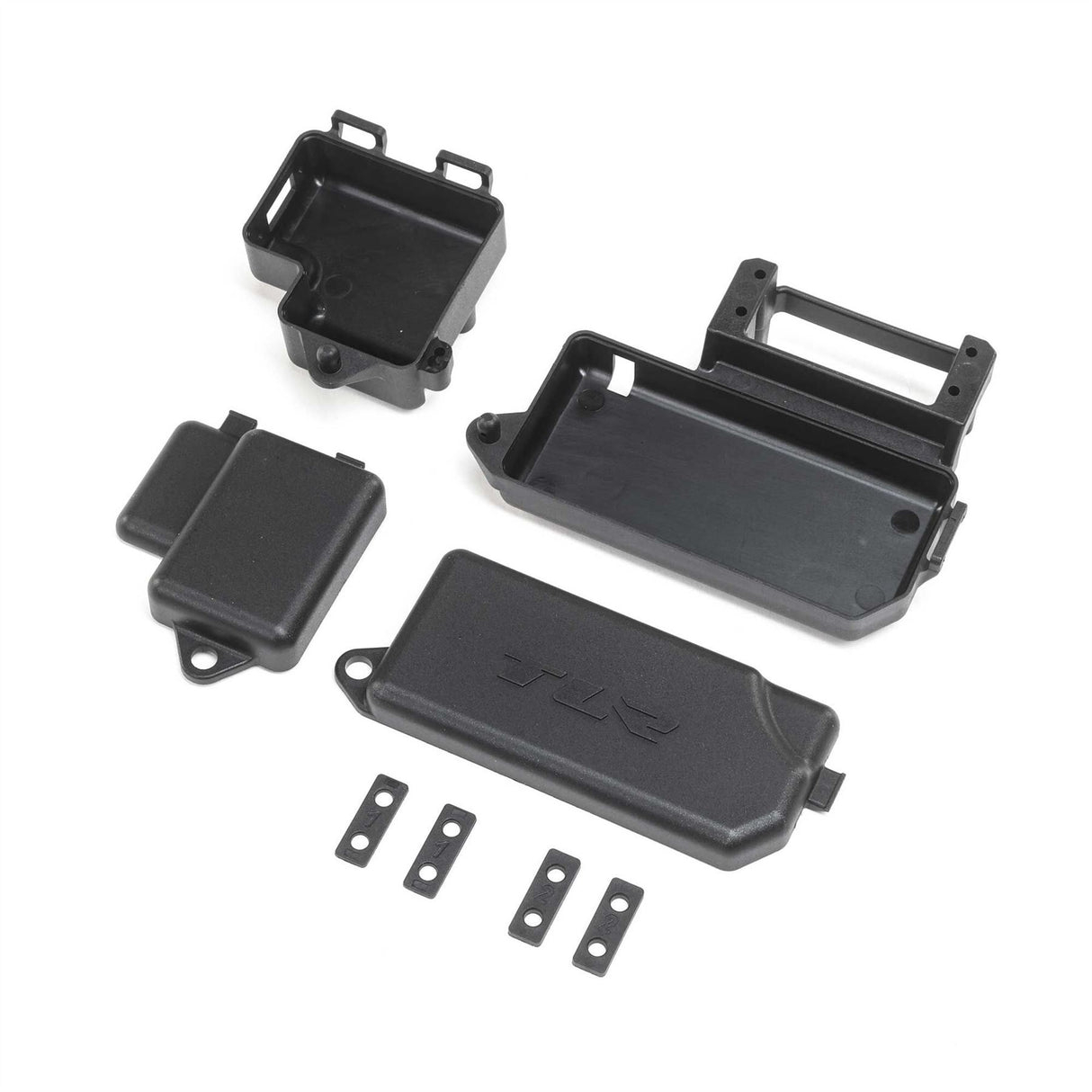 TLR Servo & Receiver Mounts: 8X 2.0