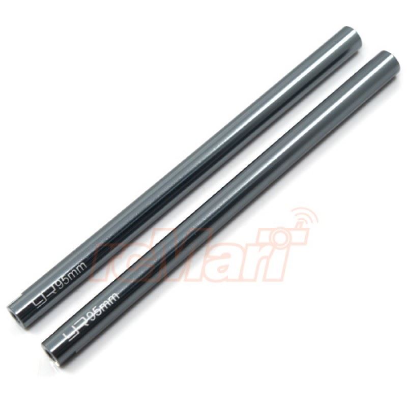Yeah Racing Threaded Aluminum M3 Link Pipe 6x95mm 2pcs GunMetal