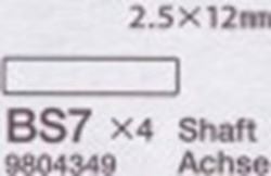 Tamiya 2.5X12mm Shaft For 43532