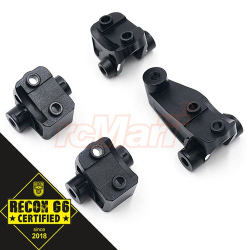 Yeah Racing Aluminum Front & Rear Suspension Link Mount Set Black For Traxxas TRX-4 'G6 Certified'