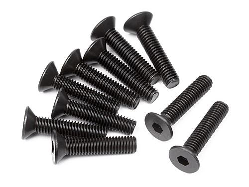 HPI Flat Head Screw M3X14mm (Hex Socket/10Pcs)