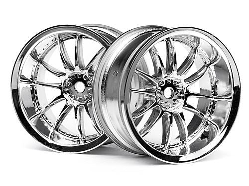 HPI Work Xsa 02C Wheel 26mm Chrome (6mm Offset)