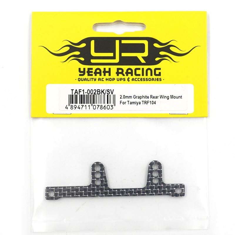 Yeah Racing 2.0Mm Graphite Rear Wing Mount For Tamiya Trf104