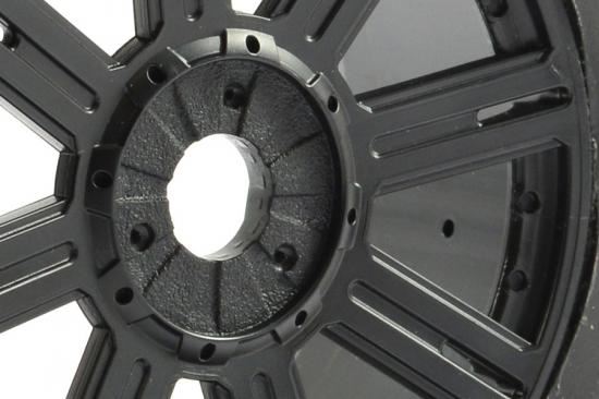 FASTRAX 1:8 MAZE BLOCK MOUNTED ON 8-SPOKE BLACK (PR)