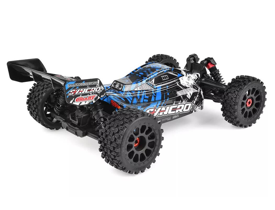 Corally Syncro-2 1/8 Brushless 3-4S Basher Buggy Rtr - Blue