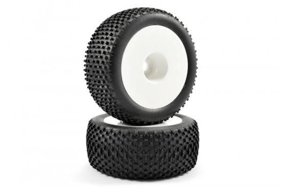 FASTRAX 1:8 TRUGGY X-BLOCK MTD ON WHITE DISHED 1/2"OFFSET(PR)