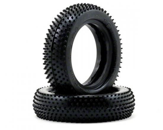 Schumacher Mini Pin Slim Buggy Tyres - Yellow - 1 Pair