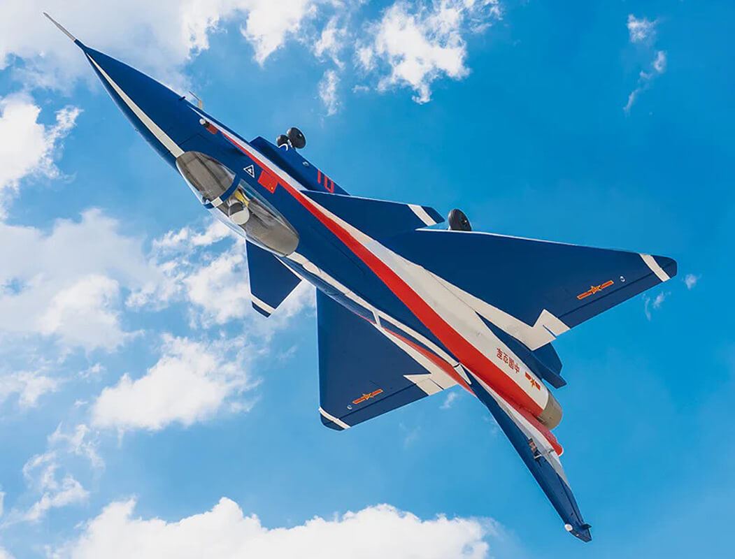 Fms 64Mm Edf J-10 With Reflex V3 Blue