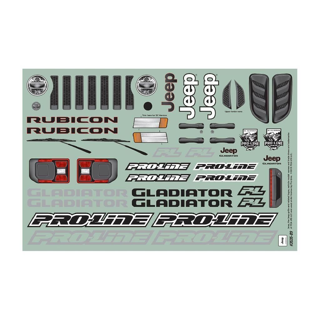 Proline Jeep Gladiator Rubicon Clear Body
