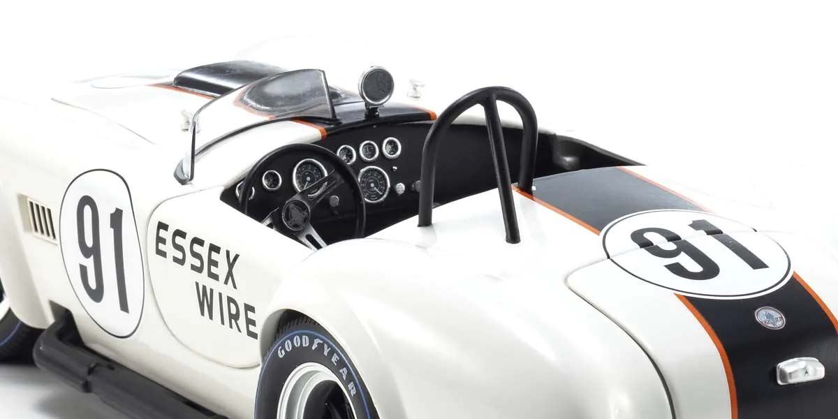 Kyosho 1:18 Shelby Cobra 427 S/C Essex Wire Bridgehampton 1965 Nr.91
