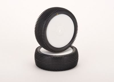 Schumacher Cactus 1:10 Buggy Front - Yellow - Pre Glued on 12mm Hex Wheels - 1 Pair