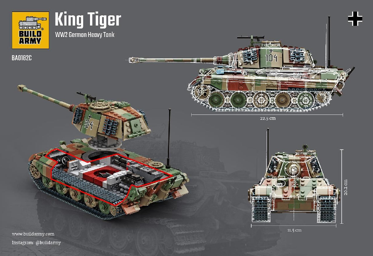 Build Army King Tiger (Tiger Ll) in Camo