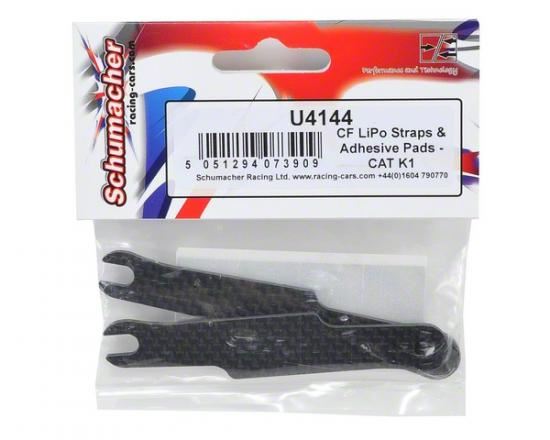 Schumacher CF LiPo Straps & Adhesive Pads - CAT K1