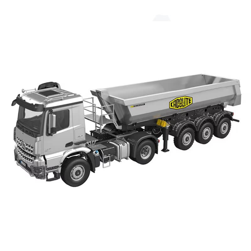 Huina Kabolite 1/14Th 3 Axle 4X4 Trailer & Truck Rtr Silver