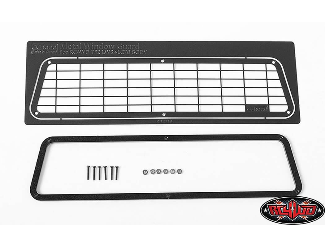 RC4WD METAL REAR WINDOW GUARDS FOR LAND CRUISER LC70 BODY
