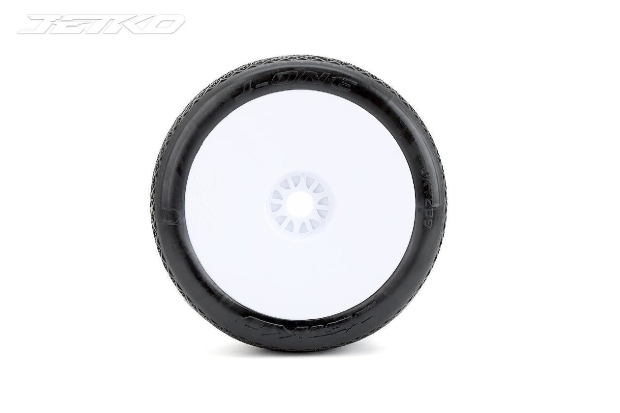 Jetko J One Composite S.Soft 1:8 Truggy Pre-Glued On White Rims (2)