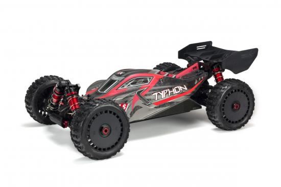 Arrma Body Painted w/Decals Typhon 6S Black/Red