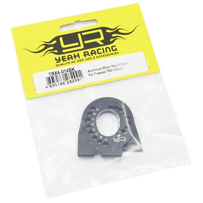Yeah Racing Aluminum Motor Mount Black For Traxxas TRX-4 Black 'G6 Certified'