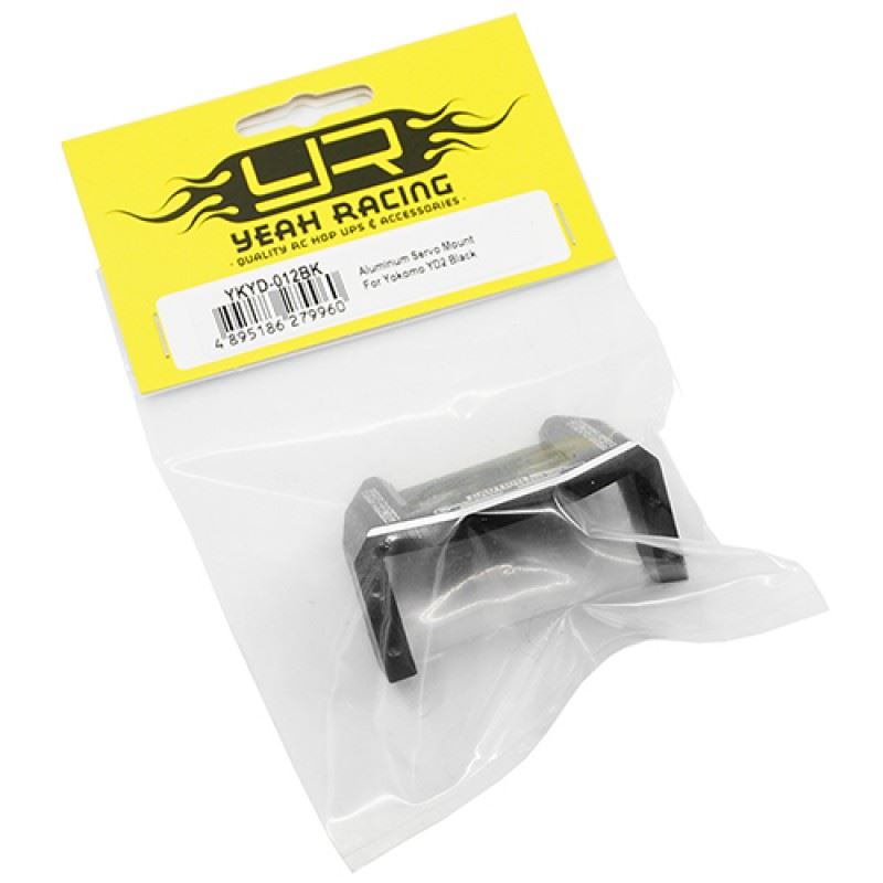 Yeah Racing Aluminum Servo and Gyro Mount For Yokomo YD2 YD2S YD2TC Black