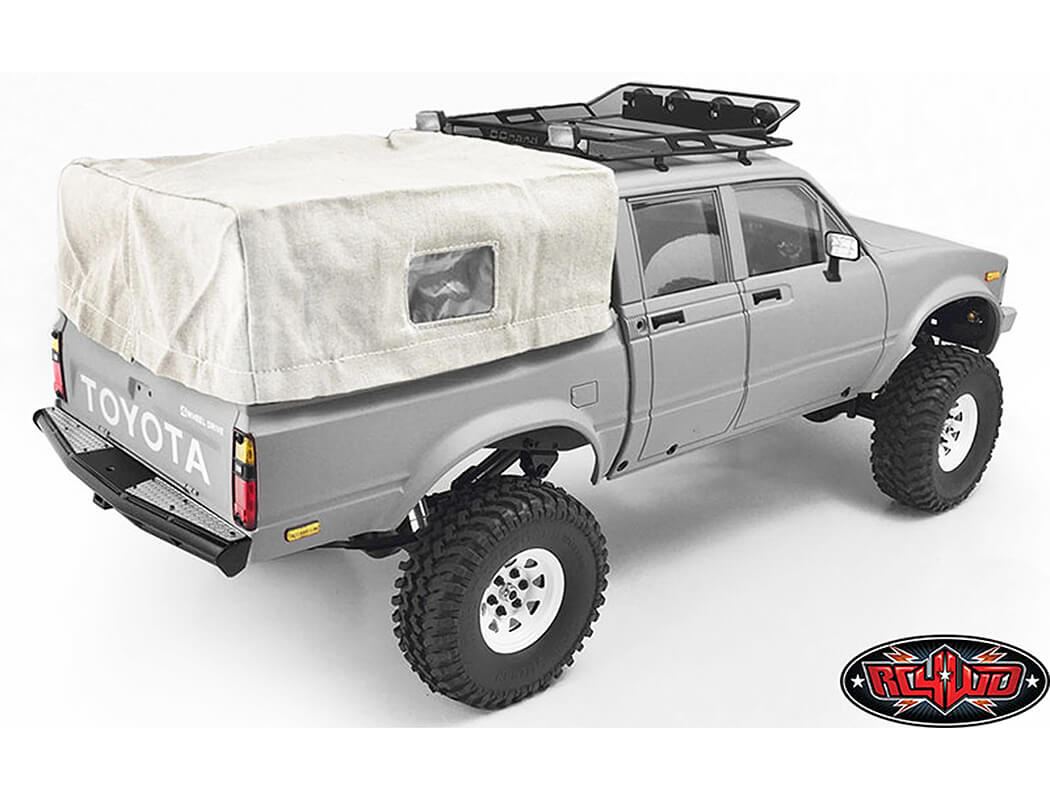 RC4WD BED SOFT TOP W/CAGE FOR RC4WD MOJAVE II FOUR DOOR (WHITE)