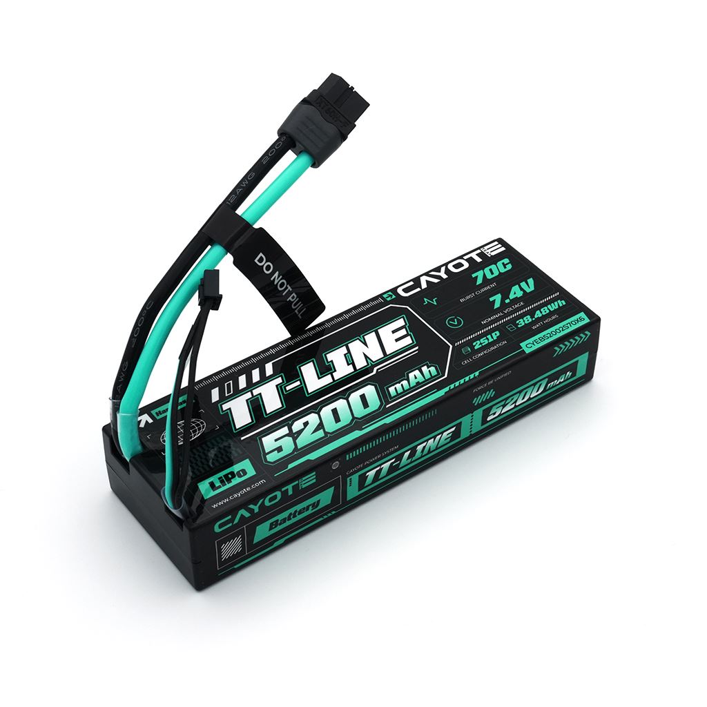 Cayote Tt-Line 70C 5200Mah 2S 7.4V Hardcase Lipo