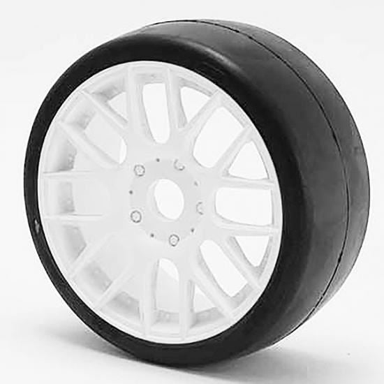 Reedy Sweep 1/8Th Gt R2 Pro Compound Slick Glued 55Deg/White Wheel