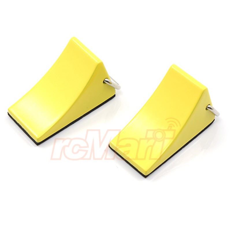 Yeah Racing 1/10 RC Rock Crawler Accessory Reifenstopper 2pcs Yellow For Tractor Truck