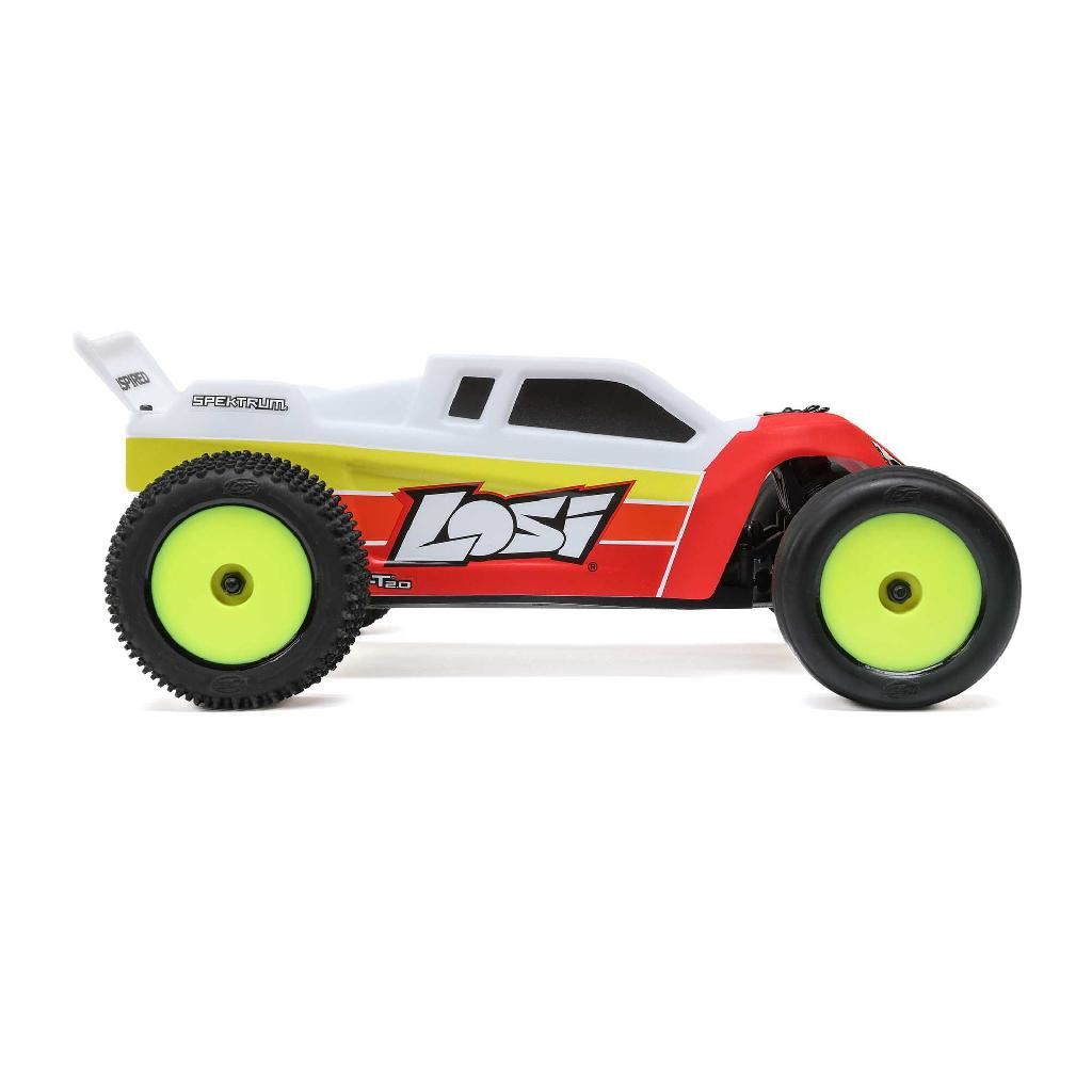 Losi 1/18 Mini-T 2.0 V2 2Wd Stadium Truck Brushless Rtr Red