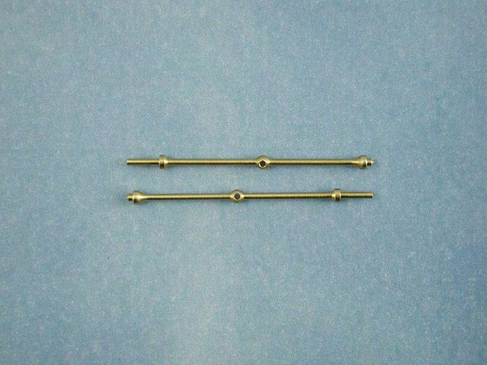 Radio Active 1 Hole Capping Stanchion, Brass 25mm (pk10)