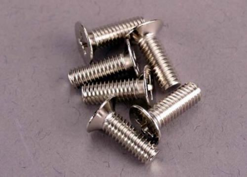 Traxxas Screws, 4X12mm Countersunk Machine (100-Degree) (6)