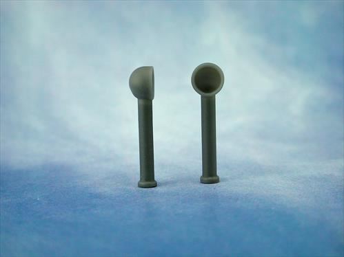 Radio Active Cowl Ventilators (Resin) 7 - H28mm - on long stem(Pk2)