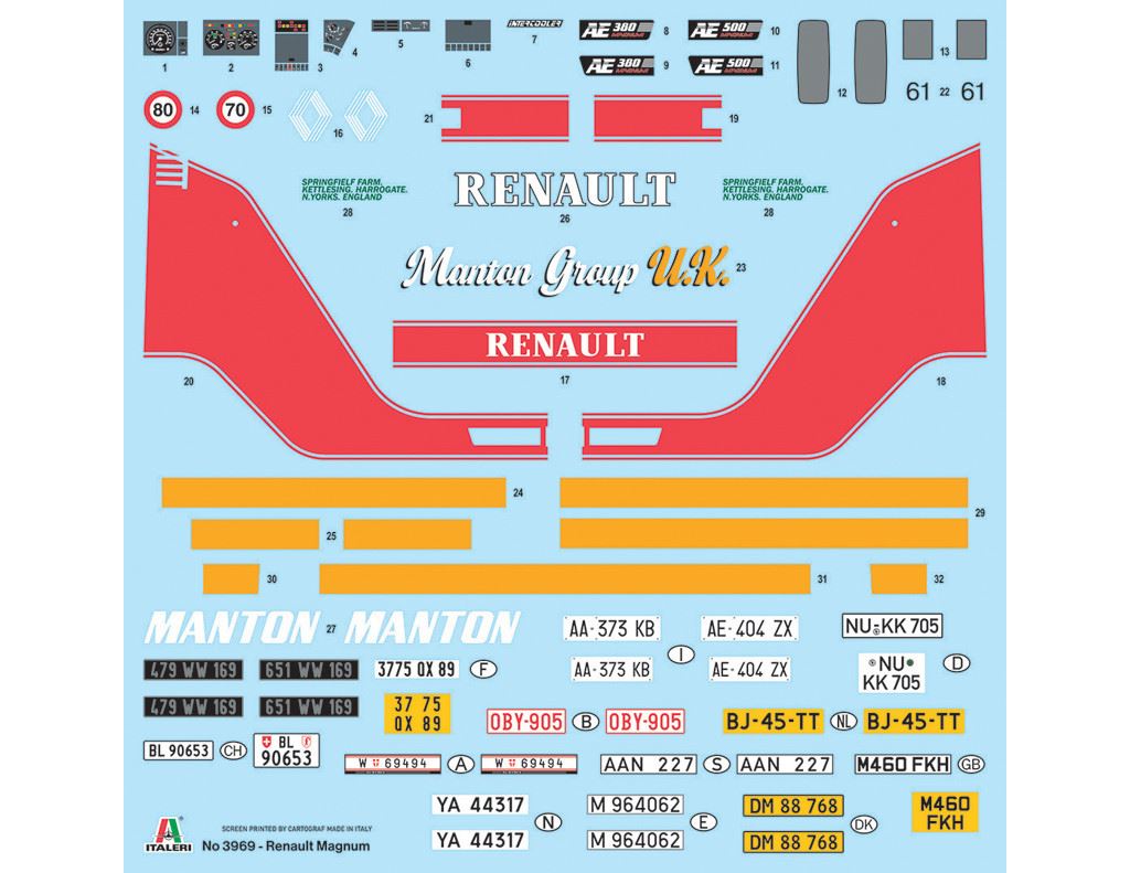 Italeri Renault Ae500 Magnum Truck