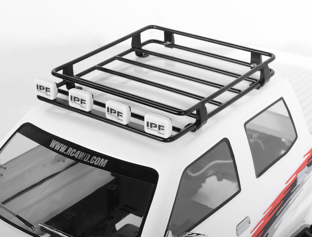 RC4WD STEEL ROOF RACK W/ IPF LIGHTS FOR TOYOTA TACOMA