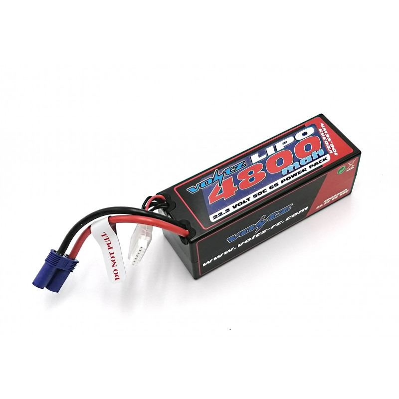 Voltz 4800Mah Hard Case 22.2V 50C Lipo Stick Pack Ec5