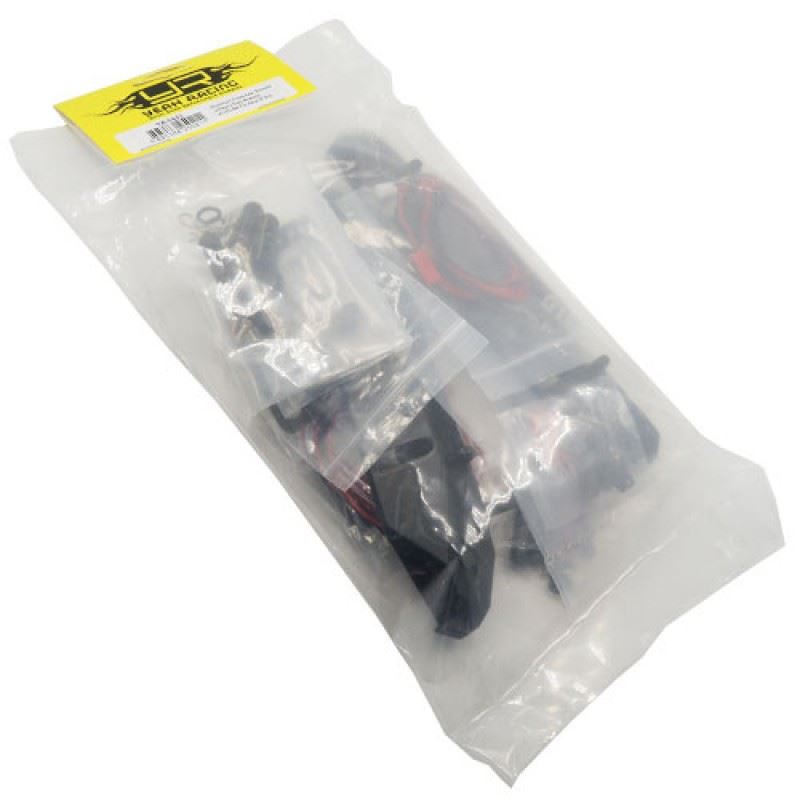 Yeah Racing Aluminum Alloy Front Rear Bumper w/ LED Set For Axial SCX10