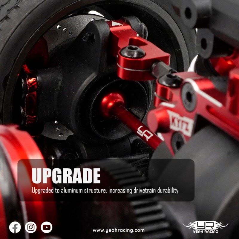 Yeah Racing Aluminum F/R Drive Shaft For Kyosho Fazer Mk2 / D2 Fzd2