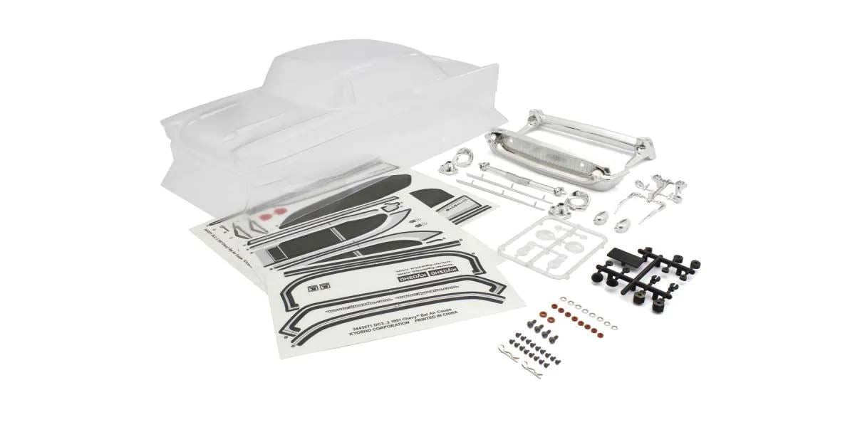 Kyosho Fazer Fz02 1:10 Chevy Bel Air 1957 Coupe Clear Body Set