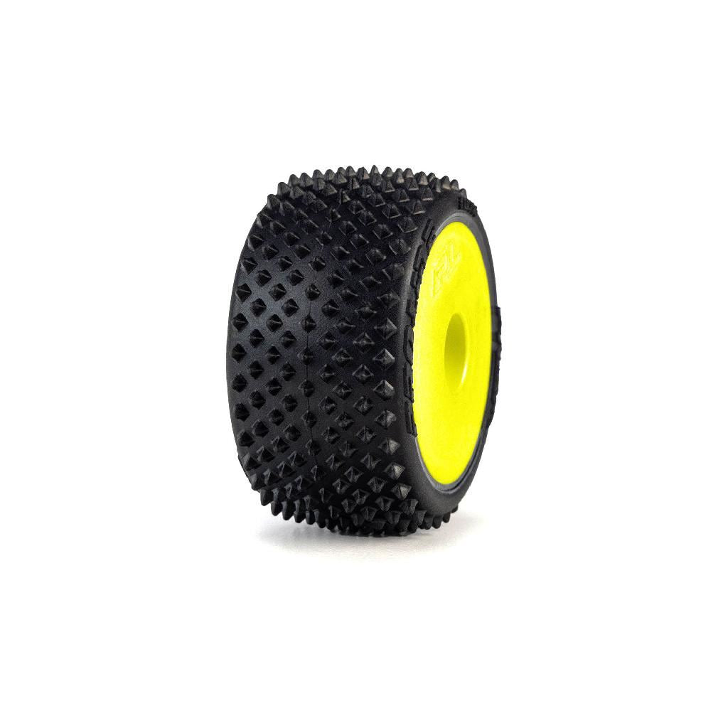 Pro-Line 1/28 Prism Front/Rear Carpet Tires Mounted 7Mm, Yellow (4):