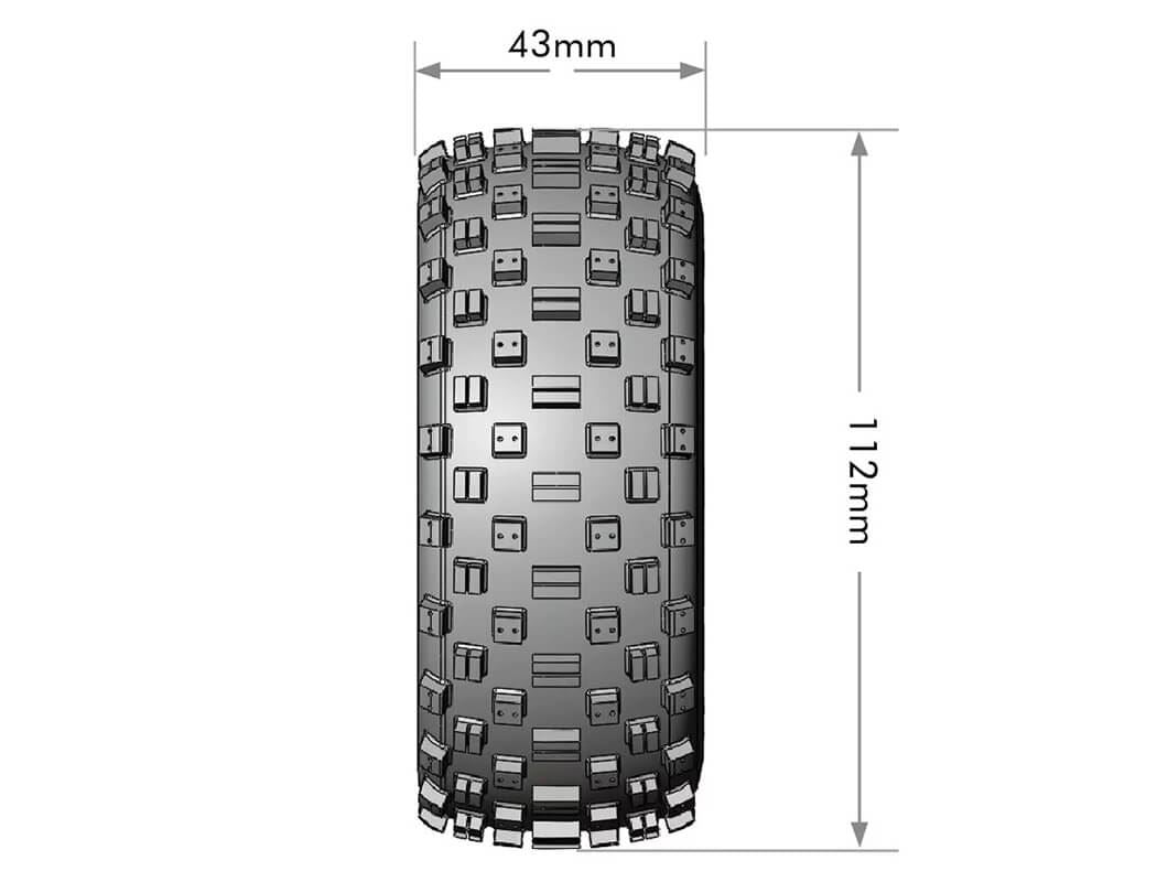 Louise Rc Sc-Rock 1/10 Fr Soft Removable Hex 12,14,17Mm