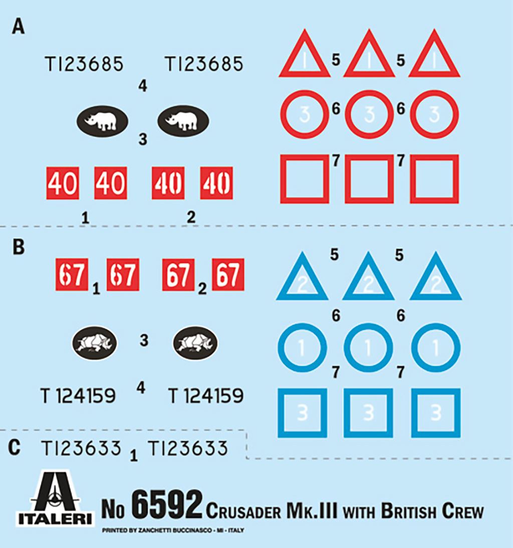 Italeri CRUSADER MK III WITH TANK CREW El Almn