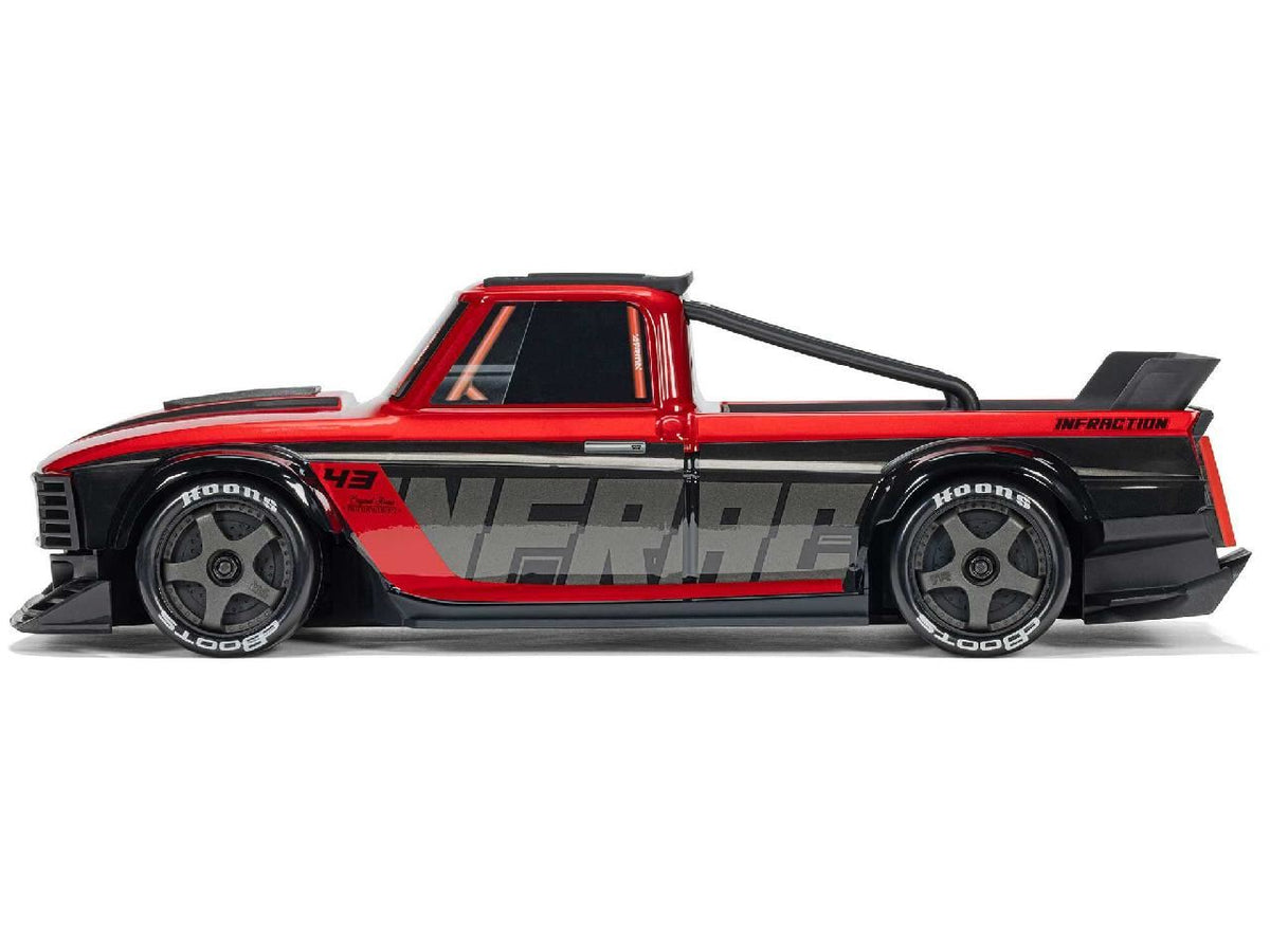 Arrma 1/12 Infraction Grom 3S Blx 4X4 Rtr W. Batt/Charg, Red/Black