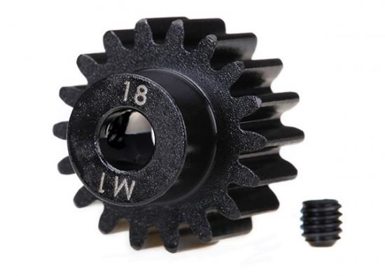 TRAXXAS Gear, 18-T pinion (1.0 metric pitch) (fits 5mm shaft)