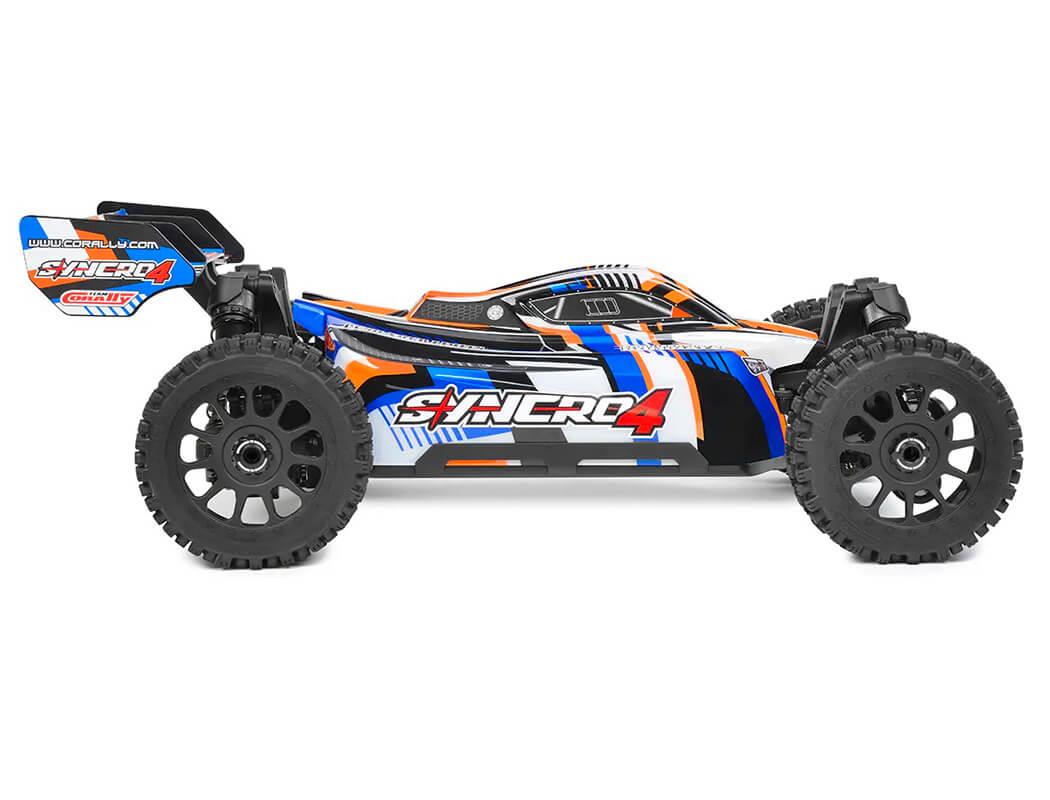Corally Syncro-4 Brushless 4S Basher Buggy Rtr - Orange/Blue