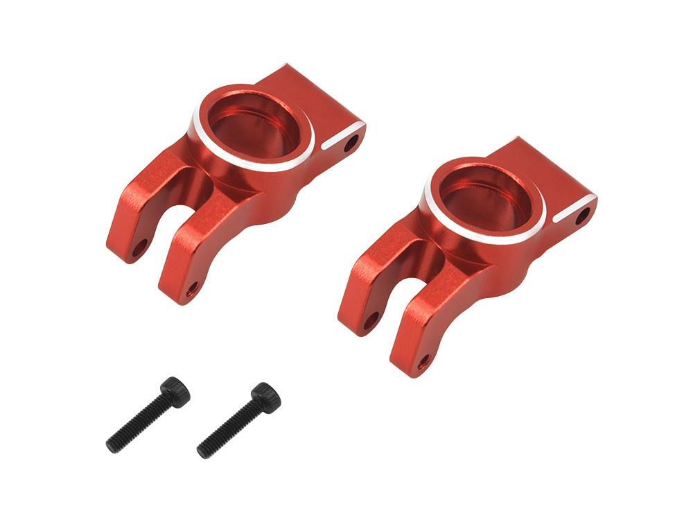 RCO Rear Hubs, Red Aluminum, 1/18 Grom