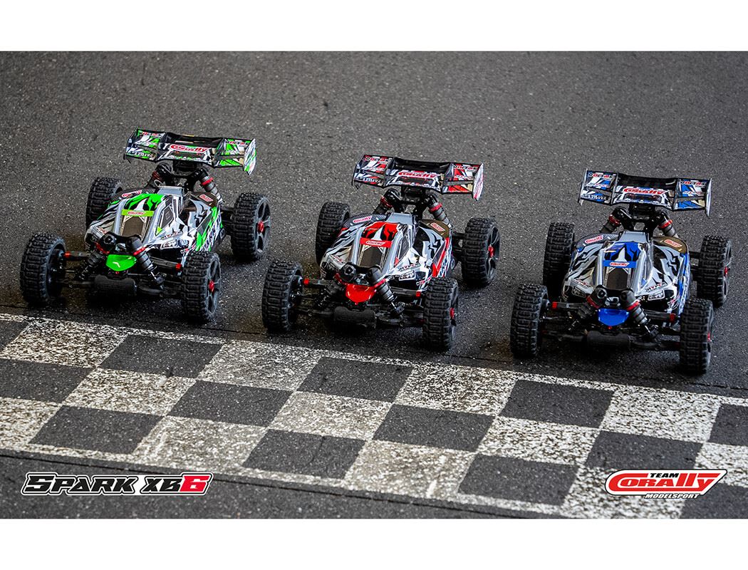 CORALLY SPARK XB6 6S BRUSHLESS BASHER BUGGY RTR - GREEN