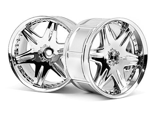 HPI Lp35 Wheel Work Ls406 Chrome (2Pcs)
