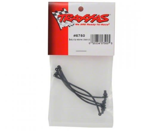 TRAXXAS Body clip retainer, black (4)