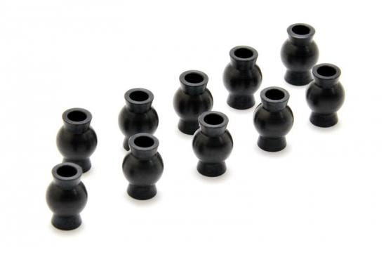 HOBAO MT STEEL STEERING BALL END 6.8MM, 10PCS